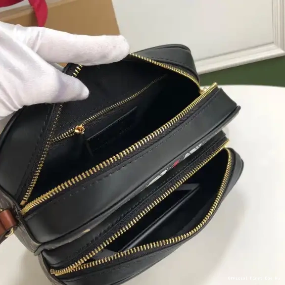 Official FirstBag Ru BURBERRY Medium E-canvas Monogram Bag Stripe Camera 0520